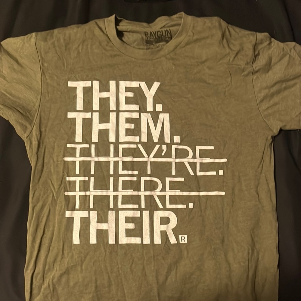 Raygun Tshirt They/Them crewneck
